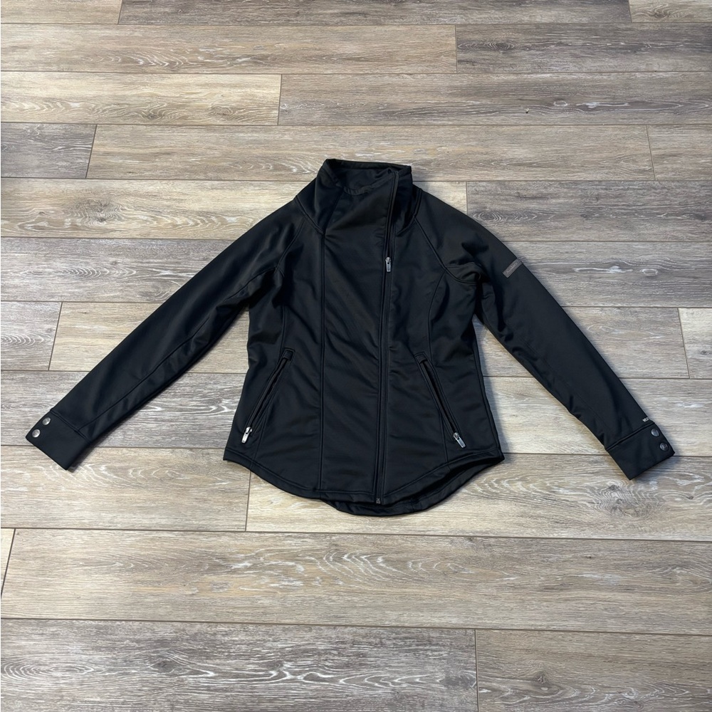 Avalanche Jacket Sz M Black Soft Shell Weather Shield Motorcycle Biker Gorpcore
